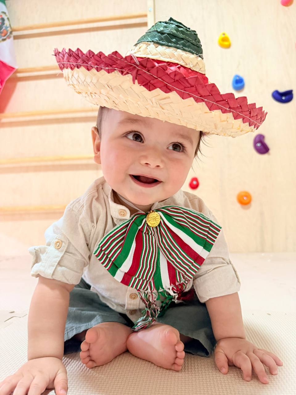Jazmín con su bebé Luciana en Mondo Bambini